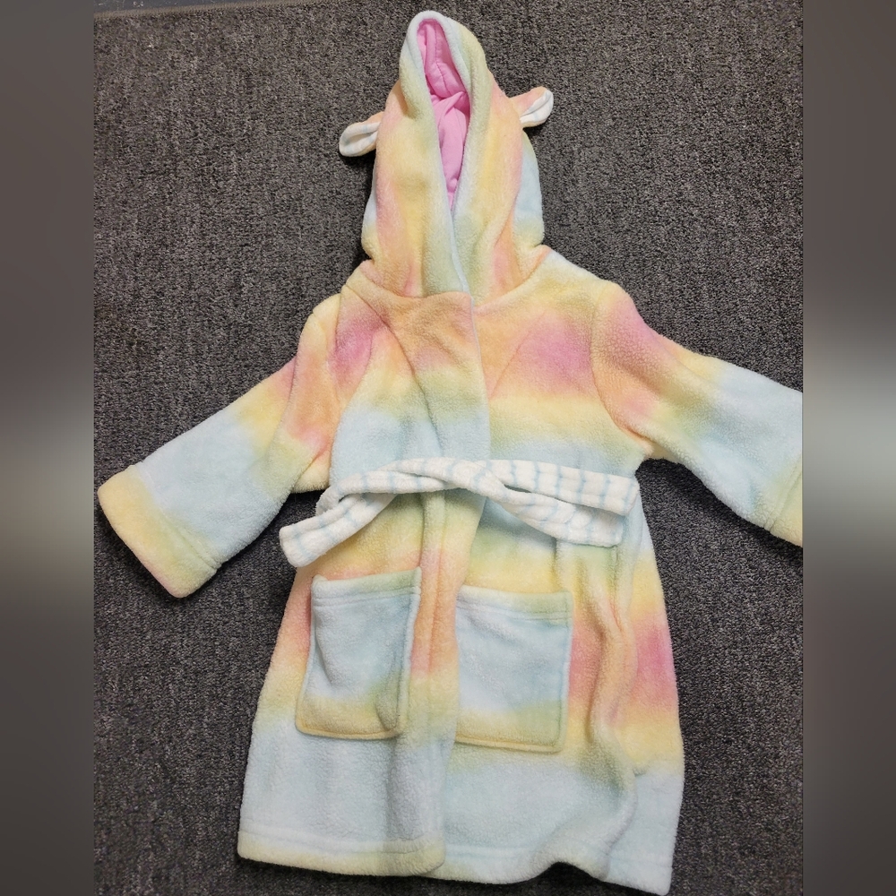 Cat & Jack Toddler Rainbow Unicorn Robe